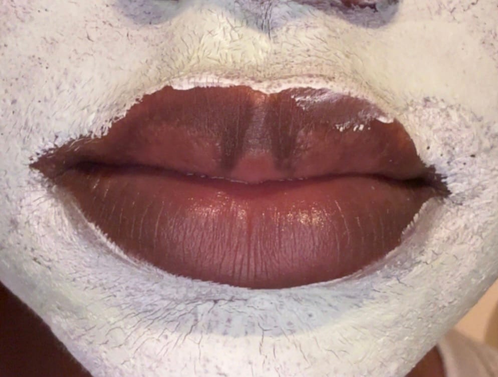 Customer photo review of Turmeric and Lemon Lip Balm (for Dark Lips)