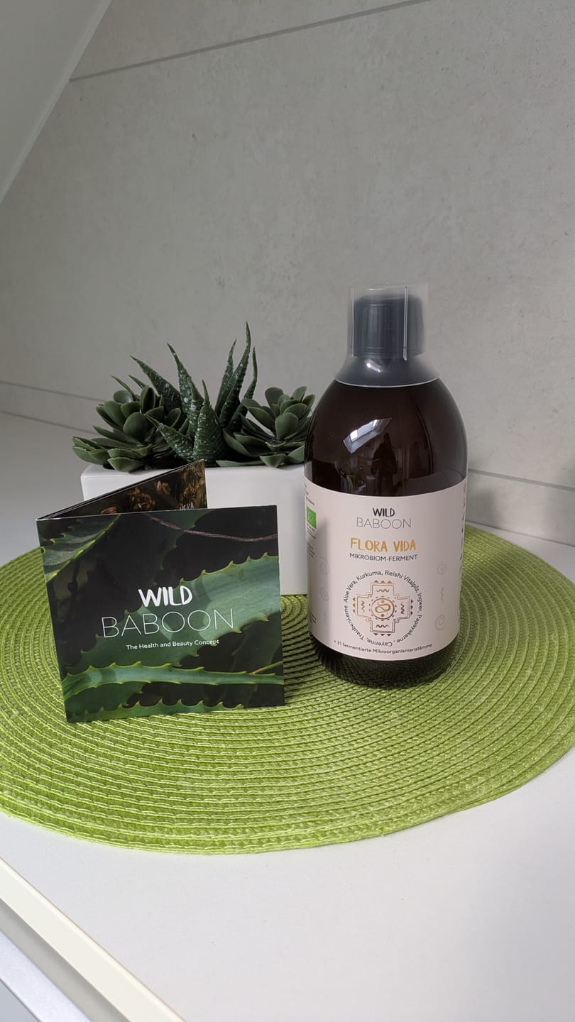 Customer photo review of Neu: FLORA VIDA - Ferment mit lebenden Mikroorganismen, Kurkuma, Ingwer und Aloe Vera, BIO