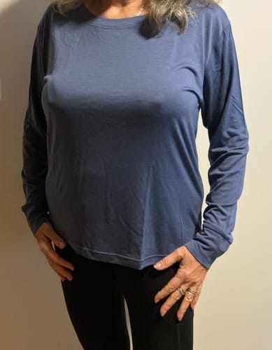 Customer photo review of Ashlie Lounge Top - Cloudy Bay