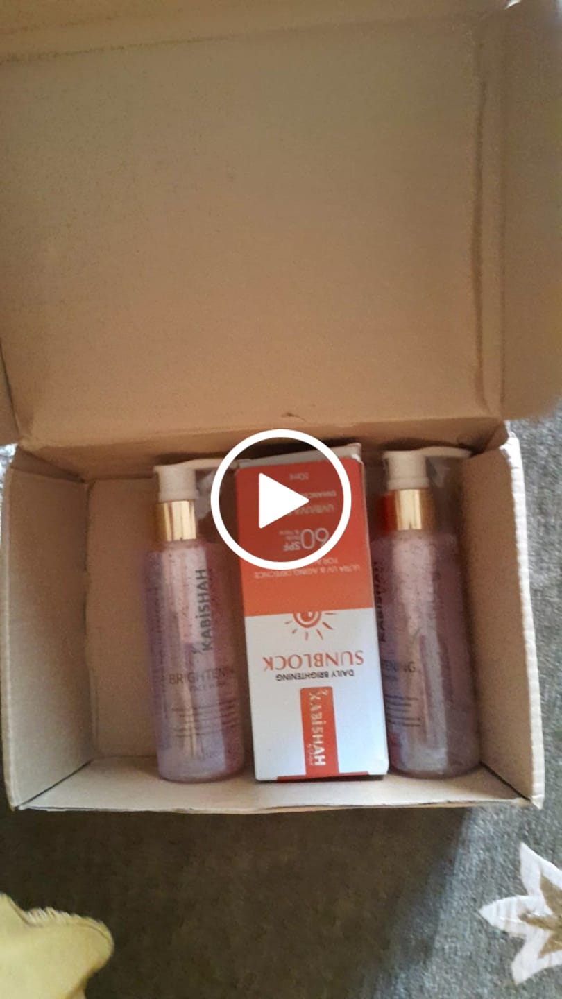 Customer video review of LuminaGuard Daily Brightening Sunblock Double Pack Bundle.