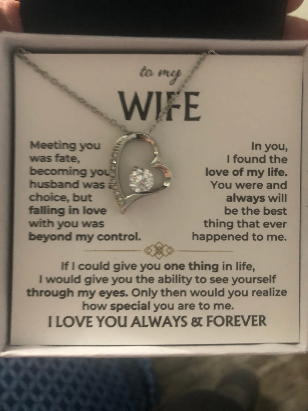 Customer photo review of For the Love of My Life 💞 — The Words I Could Never Say Out Loud