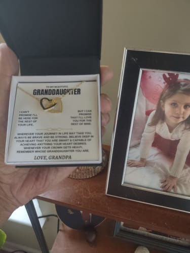 Customer photo review of To My Granddaughter - Forever Linked Hearts - Gift Set