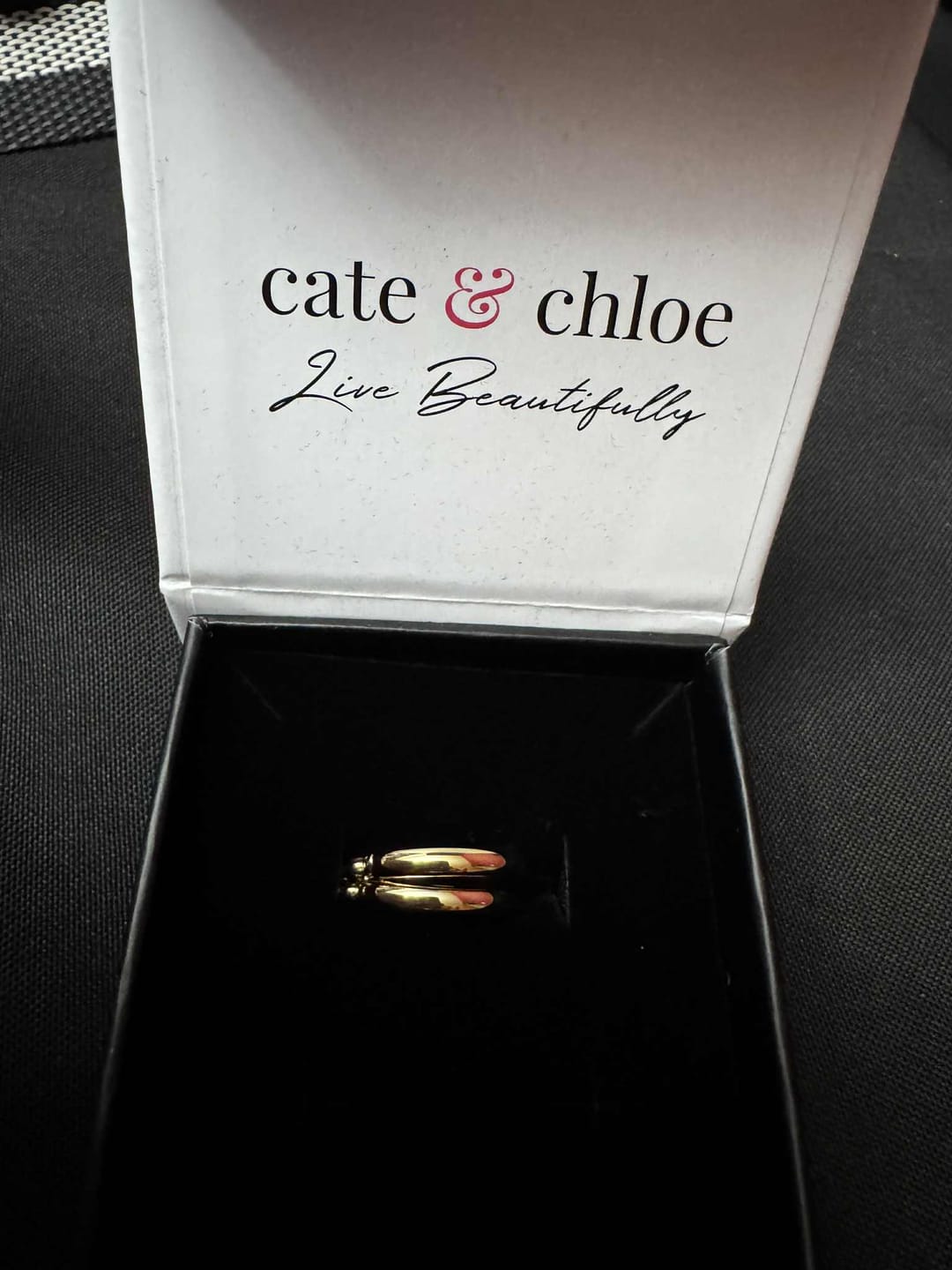 Customer photo review of Amy 18k White Gold Plated 20mm/30mm Hoop Earrings