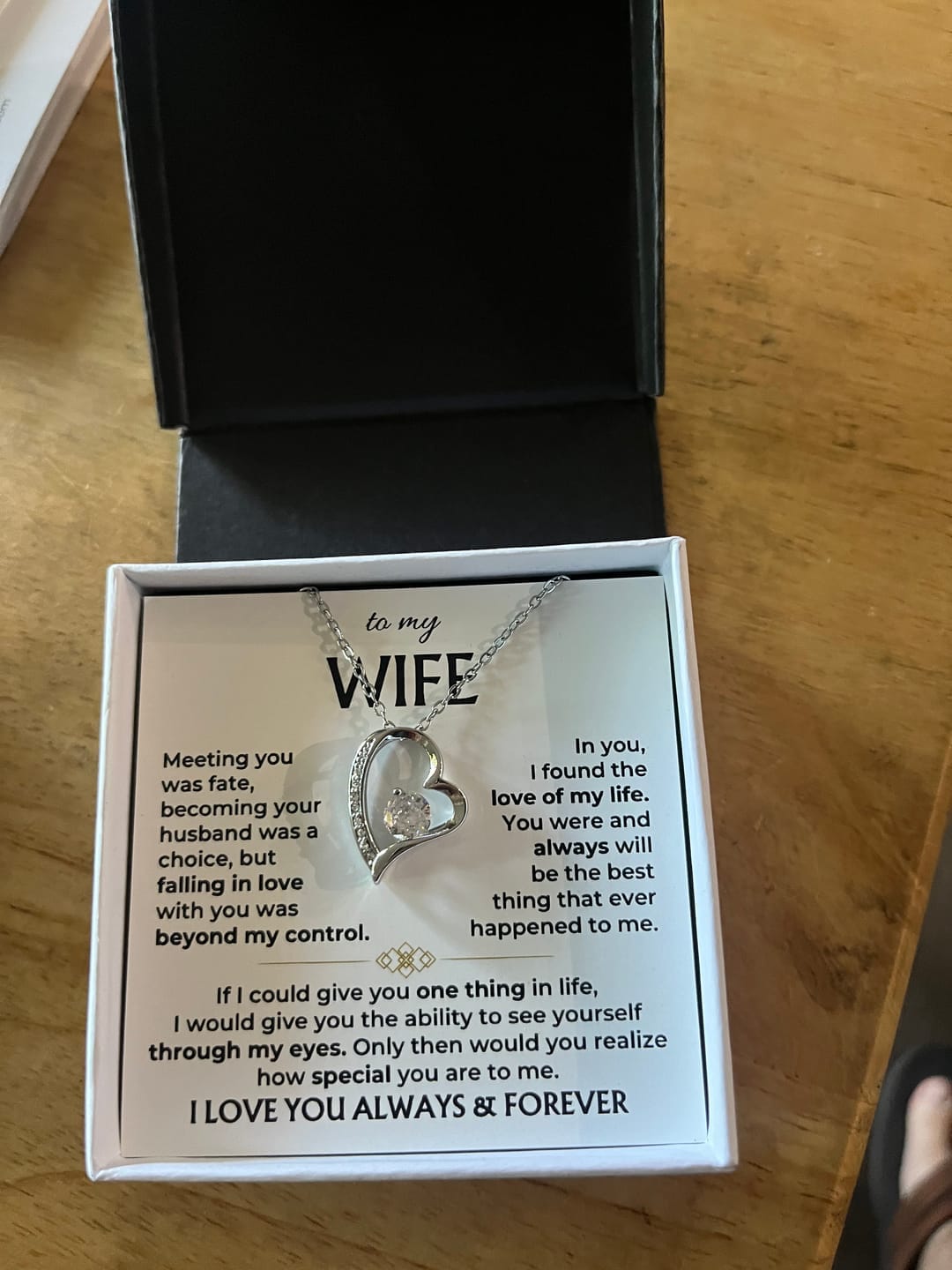 Customer photo review of For the Love of My Life 💞 — The Words I Could Never Say Out Loud