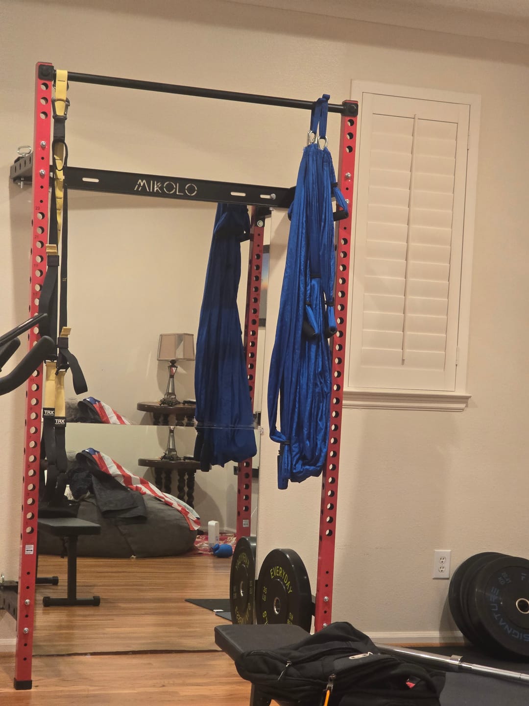 Customer photo review of FOLDGYM™ Wall Mounted Folding Squat Rack