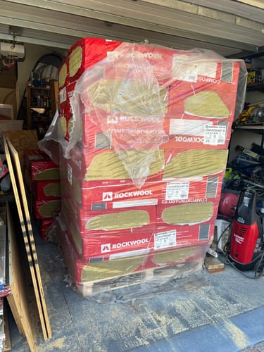 Customer photo review of ROCKWOOL COMFORTBOARD 80 1-1/4 in. X 48 in. X 96 in. (32 SQFT)