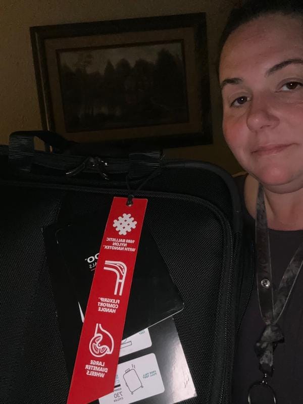 Customer photo review of Flight Essentials Softside Wheel-A-Board Bag - 30L