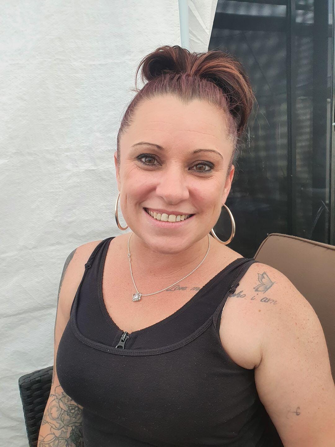 Customer photo review of Wife - I Love You - Love Knot Necklace