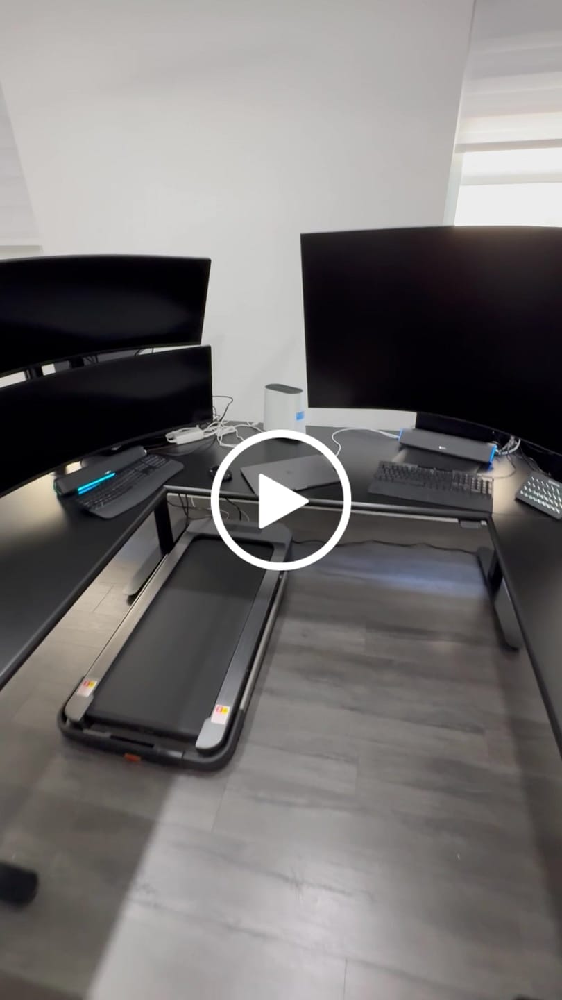 Customer video review of Lander Standing U-Desk in 3D Laminate 30x95 Main