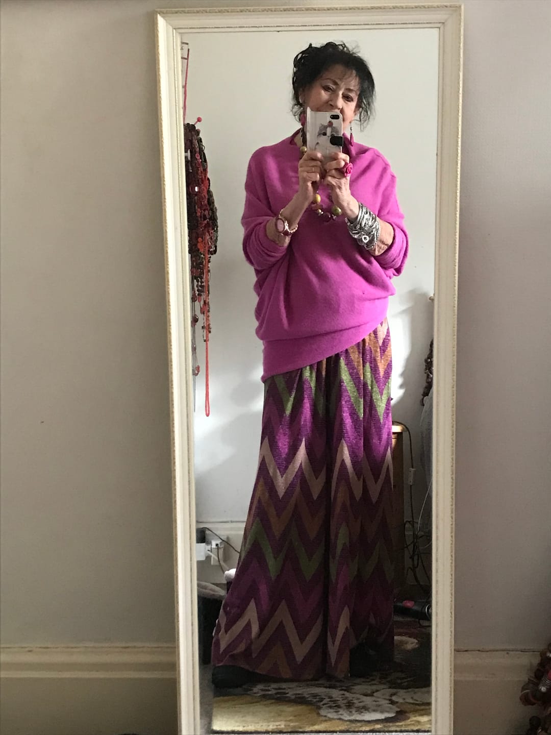 Customer photo review of Soft Knit Asymmetric Jumper - Pale Blue