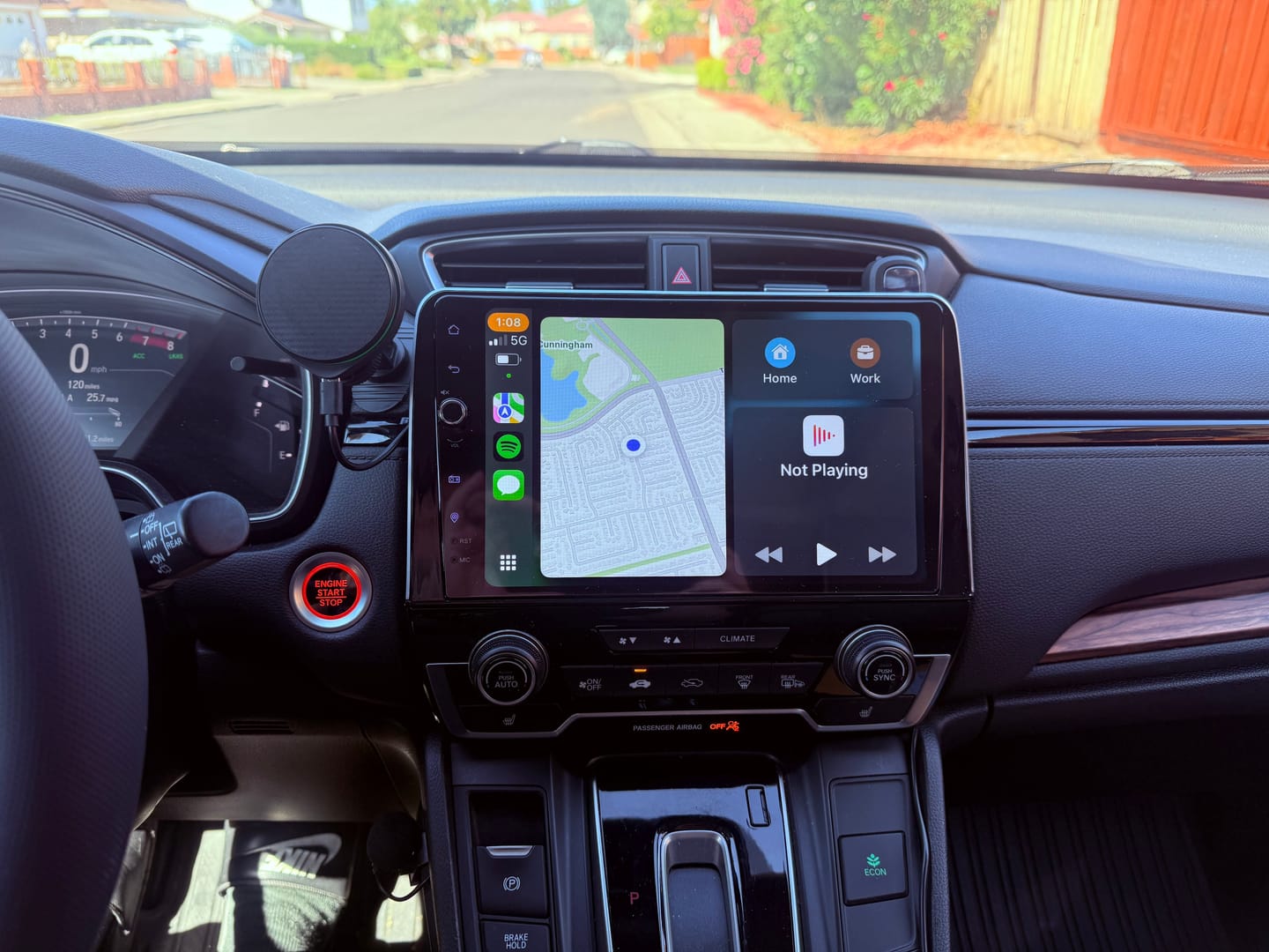 Customer photo review of Honda CRV 2017-2021 — Premium 10.1” CarPlay & Android Auto Head Unit