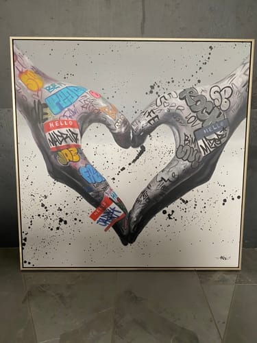 Customer review photo for Gesture Heart Graffiti Art #GA003