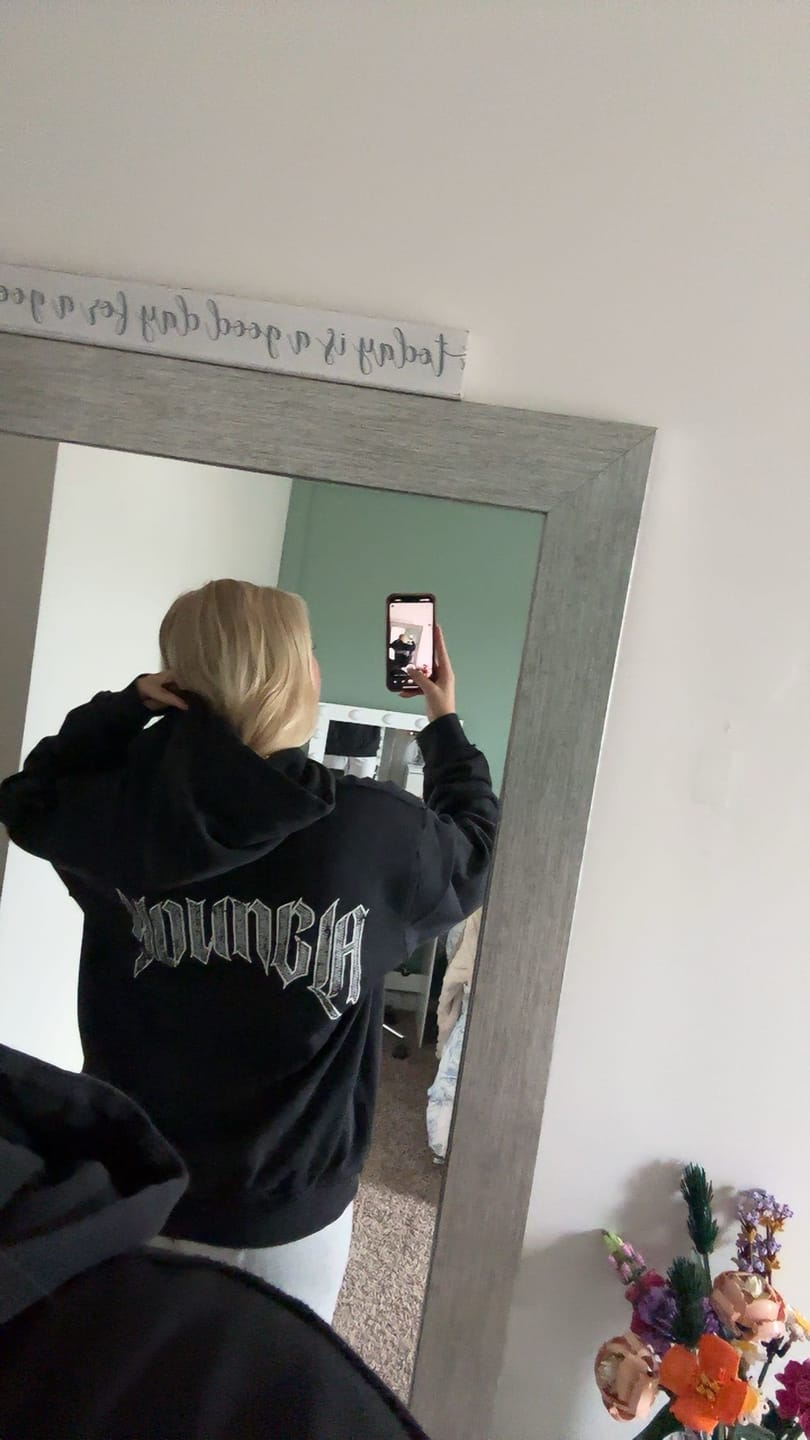 Customer photo review of W549 Rebel Hoodie