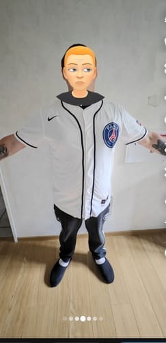 Customer photo review of Maillot PSG 2025 Soccer x MLB Limited Jersey - White