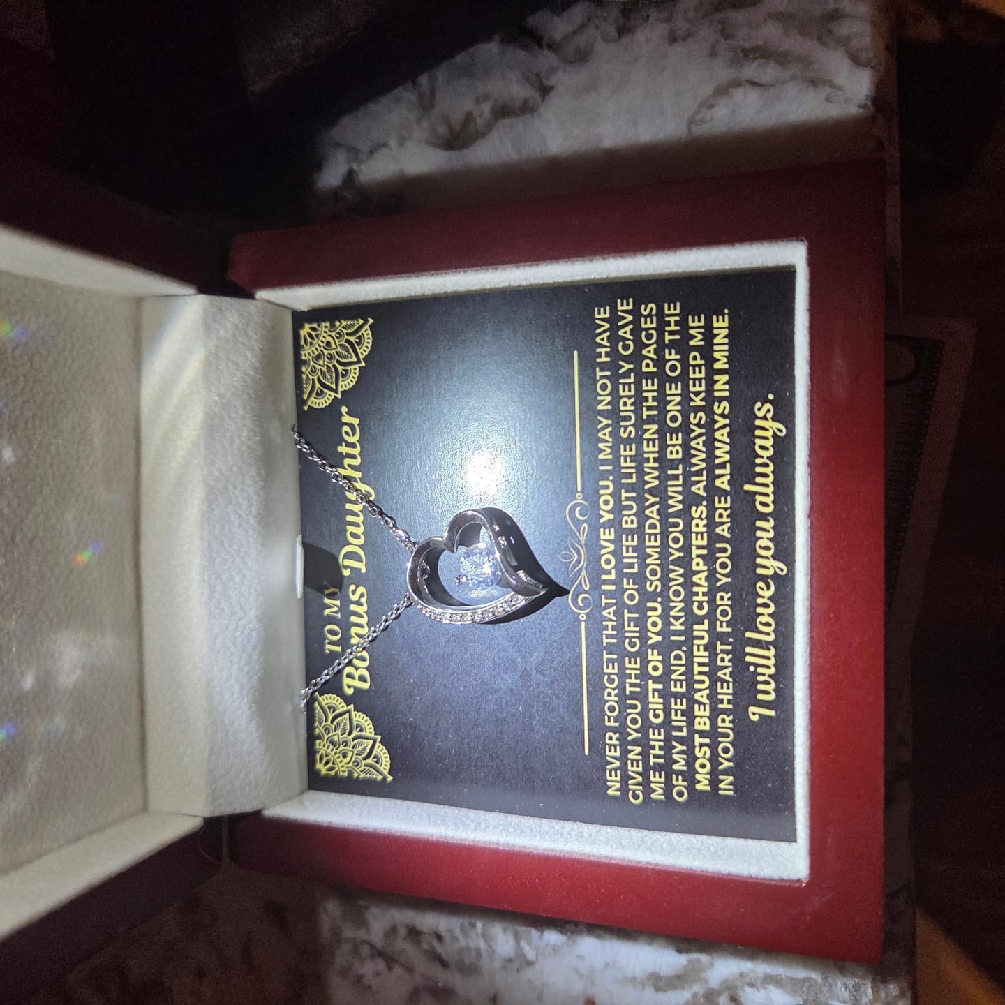 Customer photo review of To My Daughter - Love Dad - Beautiful Gift Set - SS559