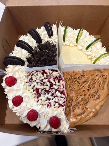 Customer photo review of Cheesecake Sampler