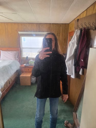 Customer photo review of Cubby Hooded Sweatshirt - Black