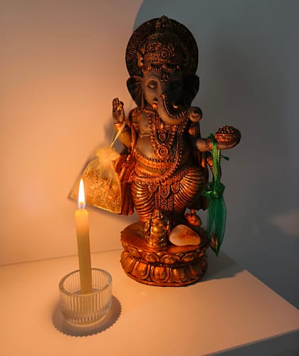Customer photo review of Figura Espiritual Ganesha Grande || Abundancia - Protección Divina