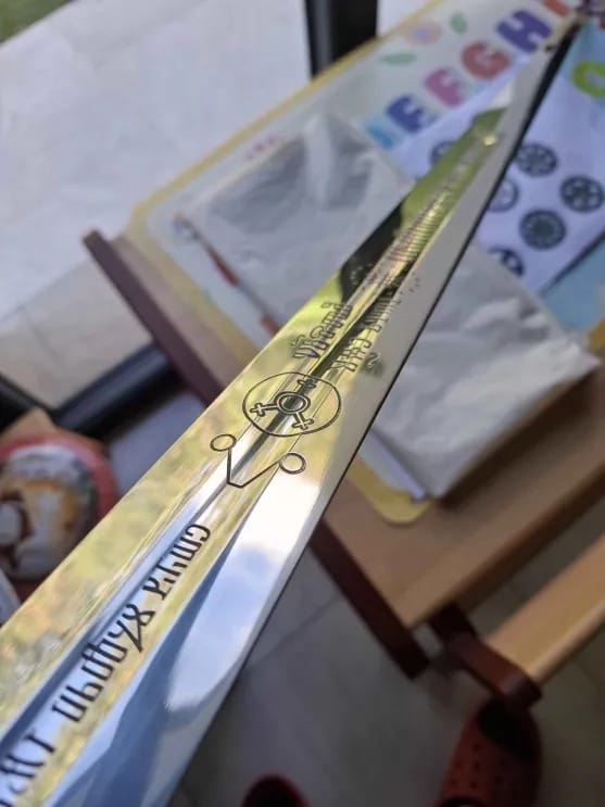 Customer photo review of Geralt of Rivia's Silver Sword - The Witcher Sword