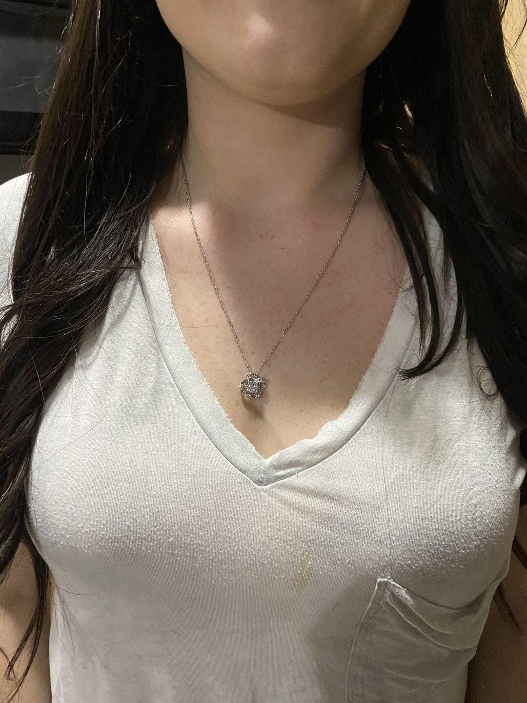 Customer photo review of Wife - I Love You - Love Knot Necklace