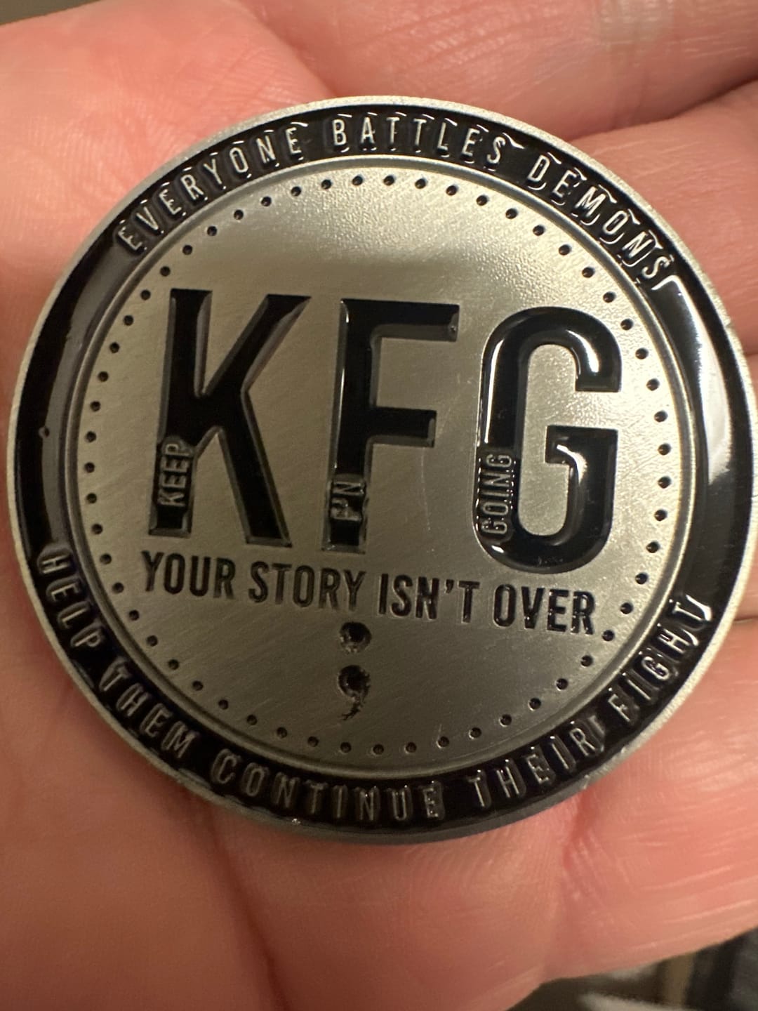 Customer photo review of T.V.P. Challenge Coin - Est 2017