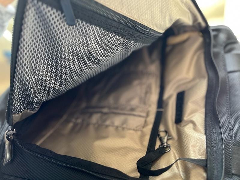 Customer photo review of Flight Essentials Softside Deluxe Backpack, 23L