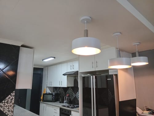 Customer photo review of Viano Black or White LED Ceiling Light