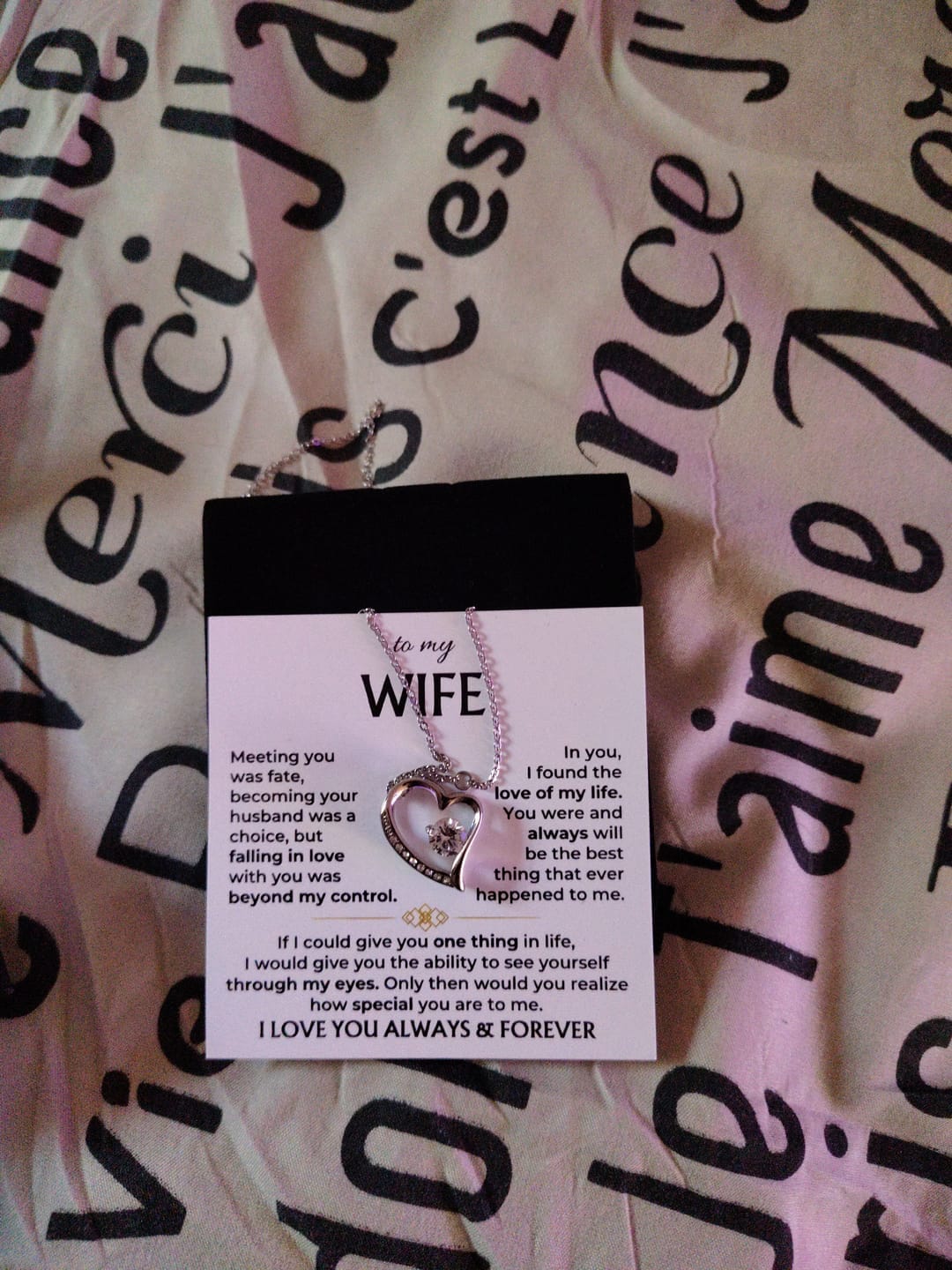 Customer photo review of For the Love of My Life 💞 — The Words I Could Never Say Out Loud