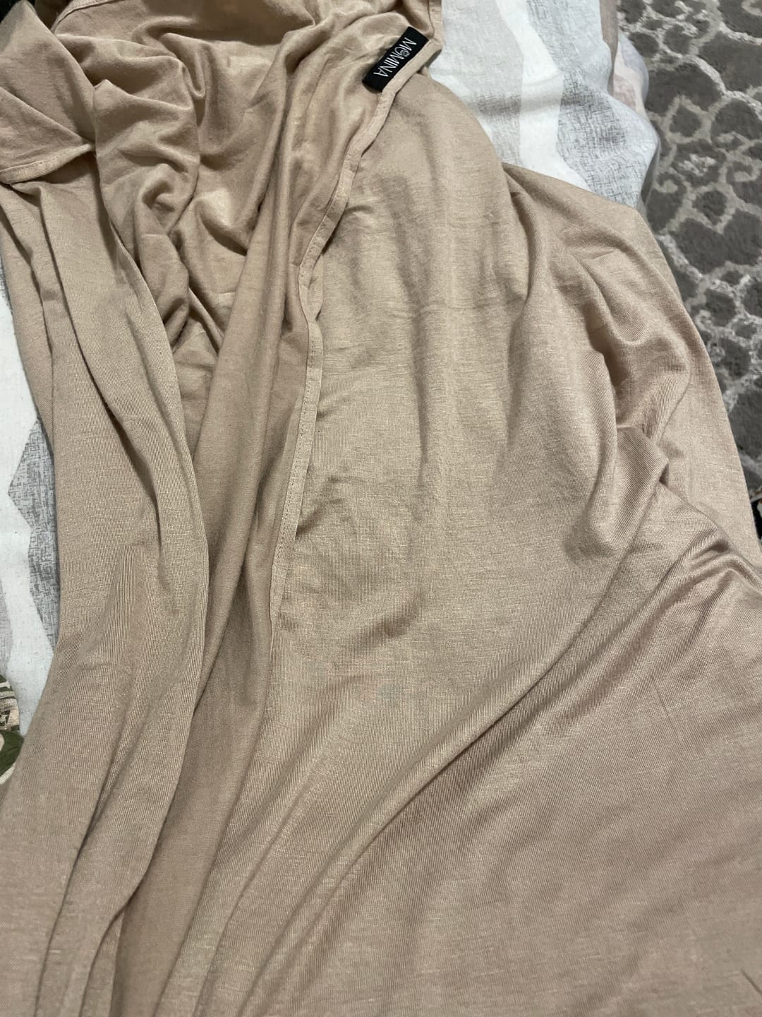 Customer photo review of Premium Maxi Jersey Hijab - Oat