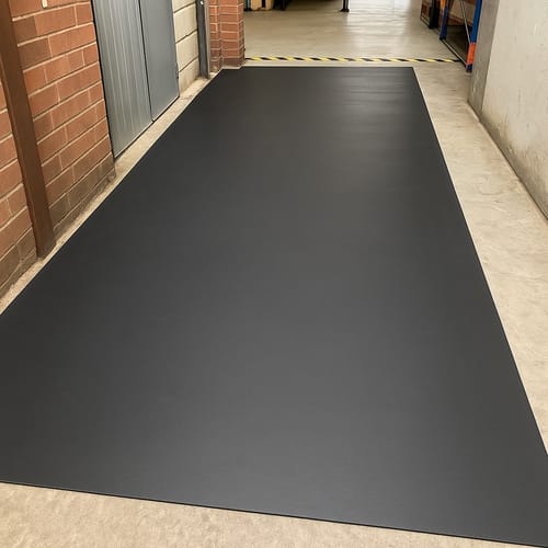 Customer photo review of 6mm Rubber Sheet Matting Durable, Slip-Resistant, Easy to Clean for Commercial & Industrial Use Versatile Flooring Solution - Linear Metre