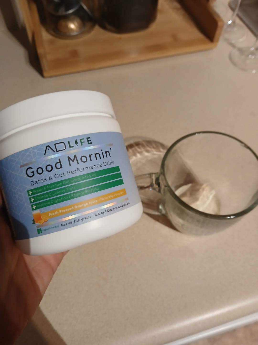 Customer photo review of Good Mornin | Detox and Gut Performance Drink