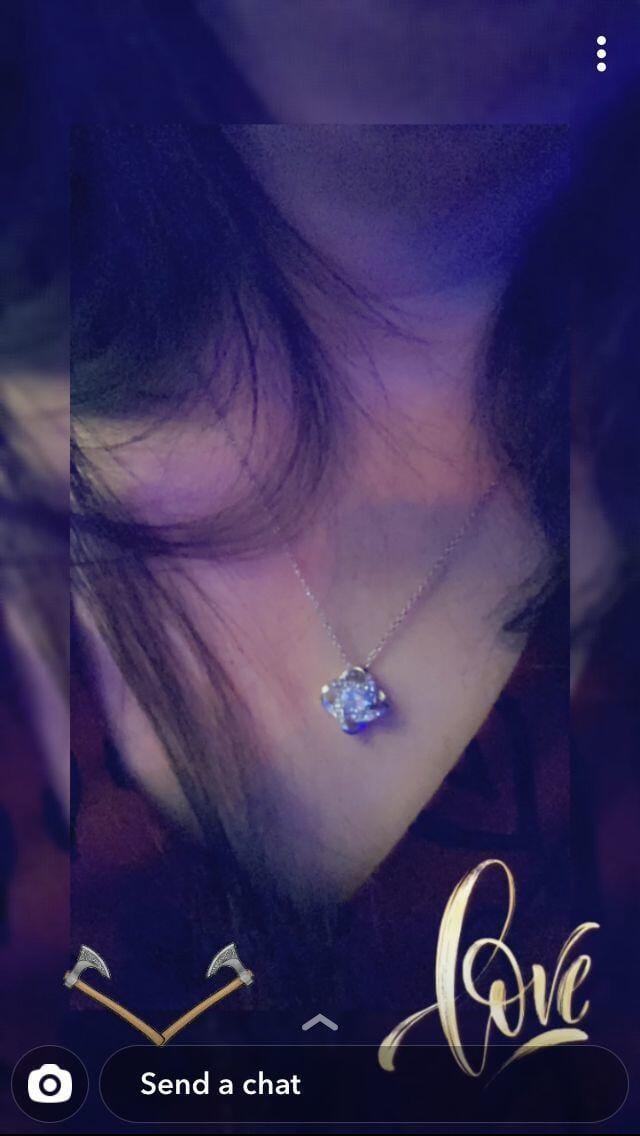 Customer photo review of Wife - I Love You - Love Knot Necklace