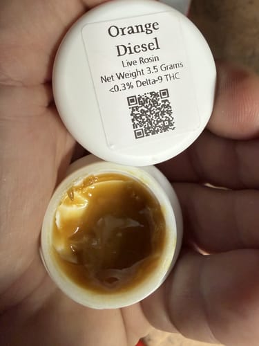 Customer photo review of Orange Diesel | Live Rosin