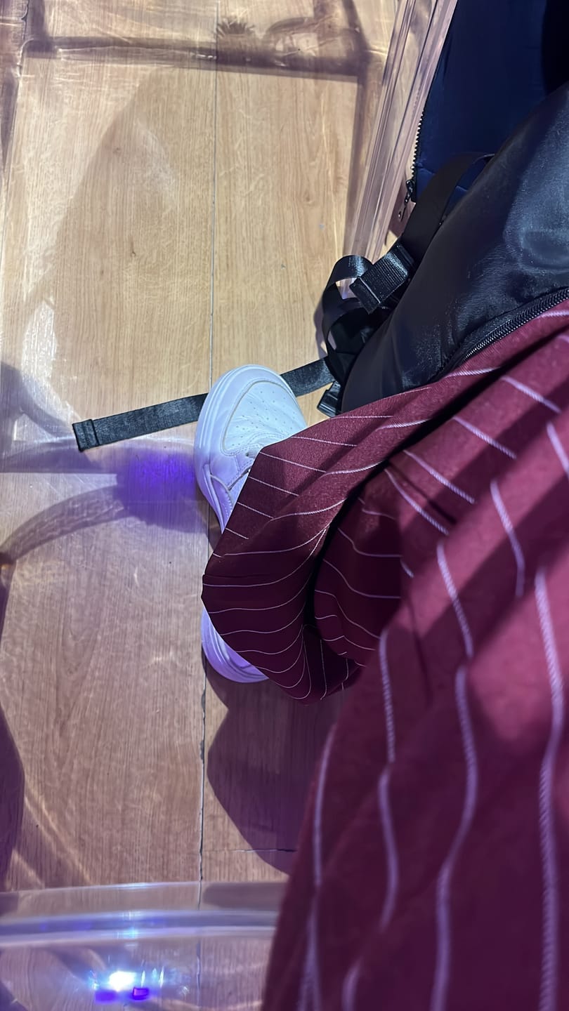 Customer photo review of Coordinato Gessato Bordeaux