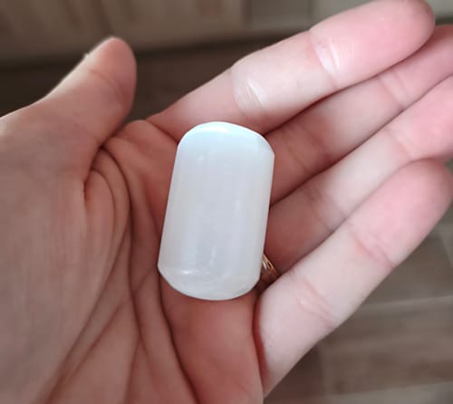 Customer photo review of Selenita Rodada || Limpieza Energética - Paz