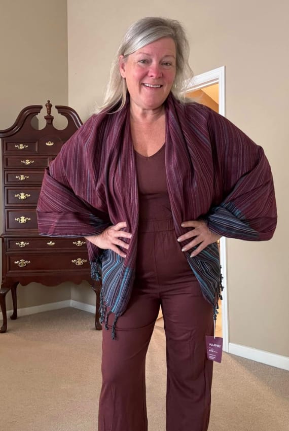 Customer photo review of NEW! Organic Cotton Turkish Towel Multi