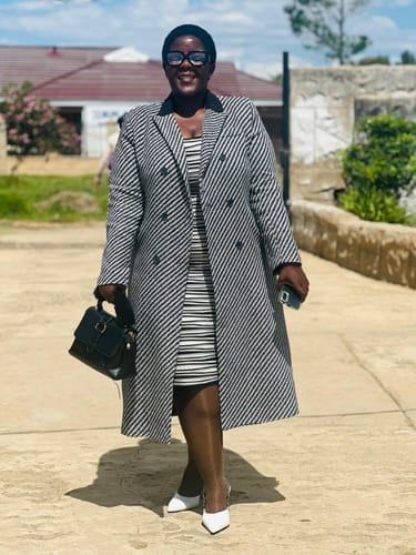 Vuyo K. review of Double Button Parallel Line Coats image 1 out of 1