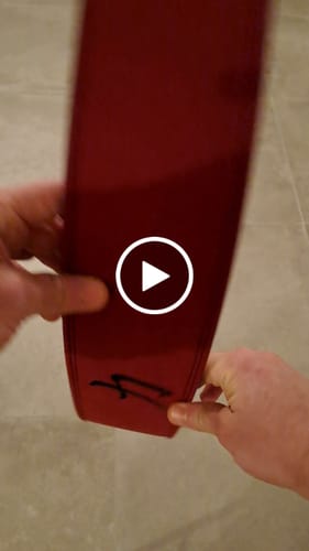 Customer video review of Wine-Red Lever Belt, 10mm - IPF Approved