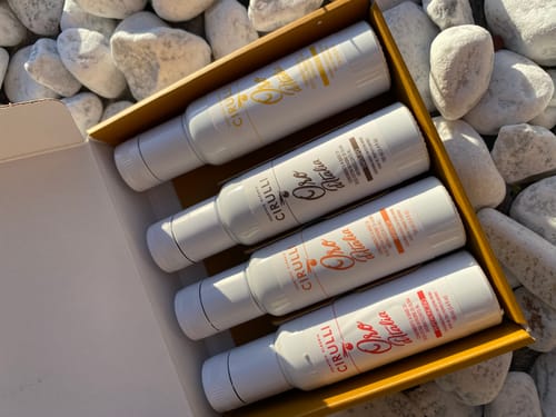 Customer photo review of Cofanetto 4 X 100ML Olio Aromatizzato