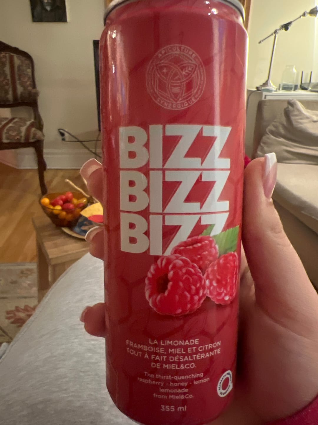 Customer photo review of Limonade BIZZ BIZZ BIZZ miel framboise (12 unités)