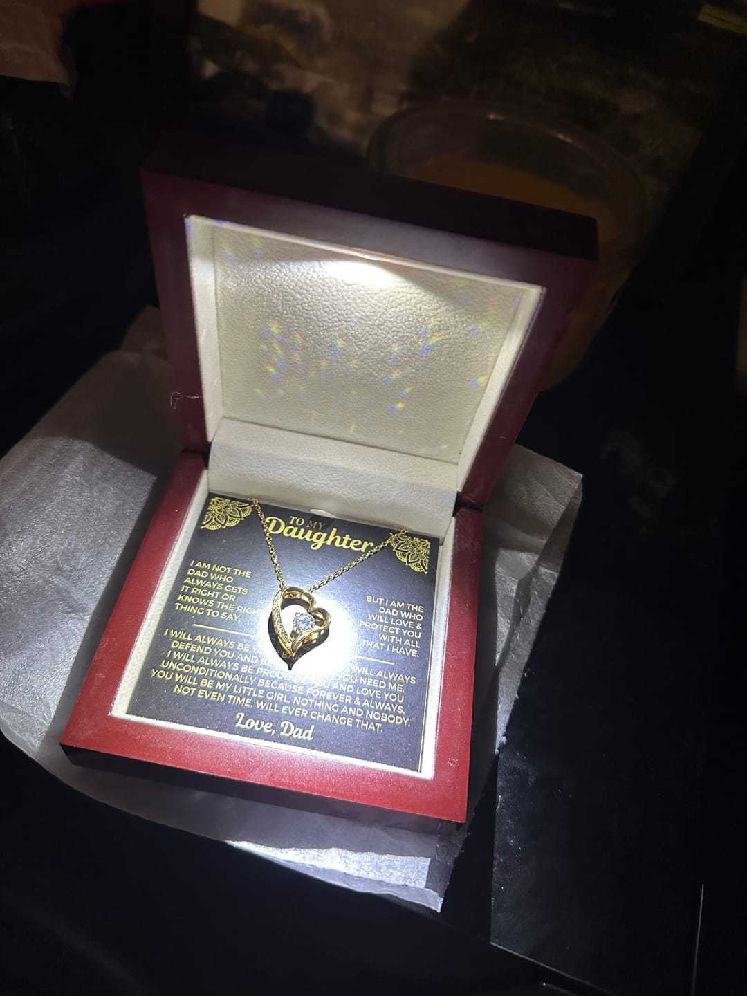 Customer photo review of To My Daughter - Love Dad - Beautiful Gift Set - SS559