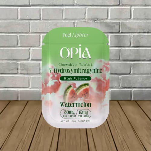 Customer photo review of 4ct 120mg Opia 7-HYDROXYMITRAGYNINE | 120 mg per Pac | Watermelon