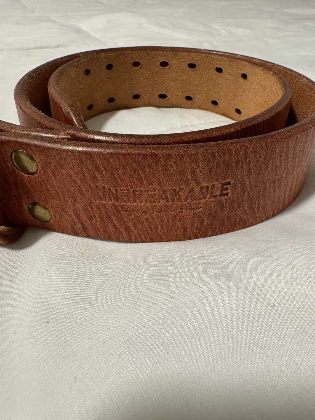 Customer photo review of The Unbreakable Belt - The Original - Old World Tan (Hermann Oak tannery)