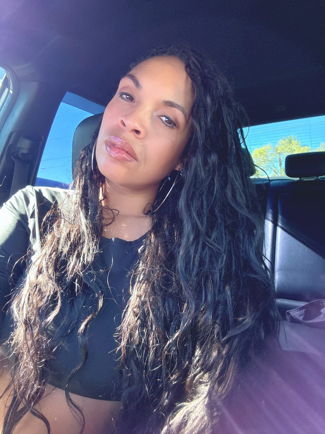 Customer photo review of Pre-looped Crochet Boho Locs with Body Wave Virgin Human Hair Curls