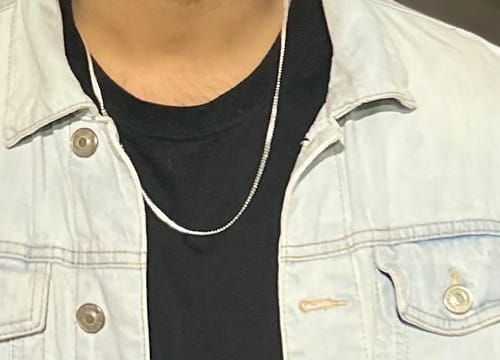 Customer photo review of Silver Verdure Chain For Him