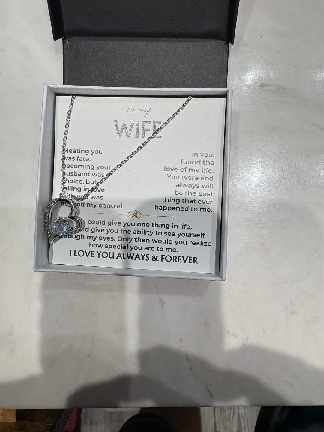 Customer photo review of For the Love of My Life 💞 — The Words I Could Never Say Out Loud