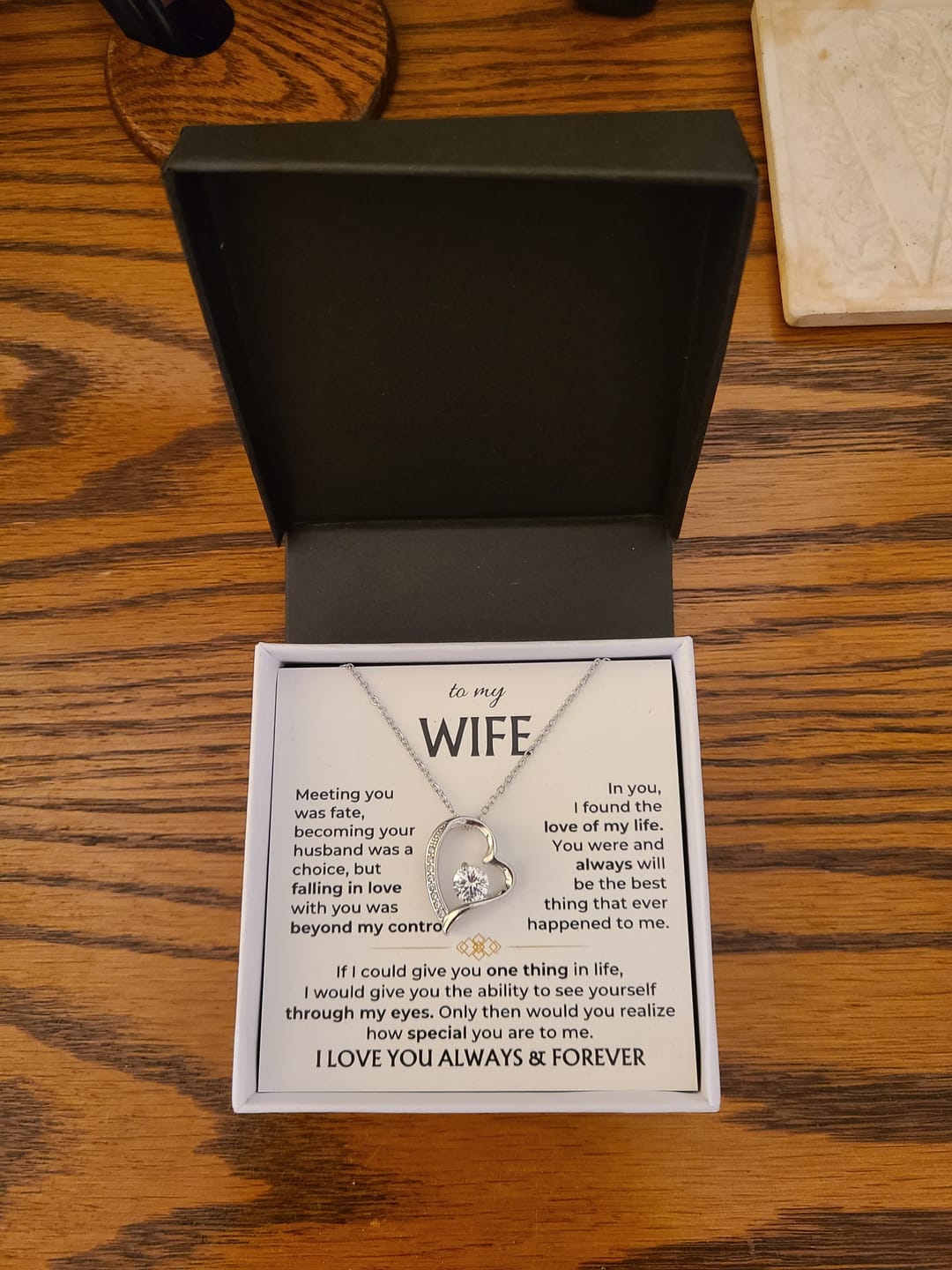 Customer photo review of For the Love of My Life 💞 — The Words I Could Never Say Out Loud