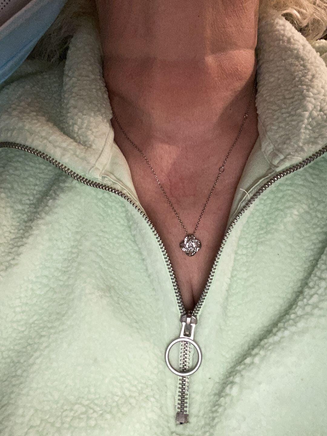Customer photo review of Wife - I Love You - Love Knot Necklace