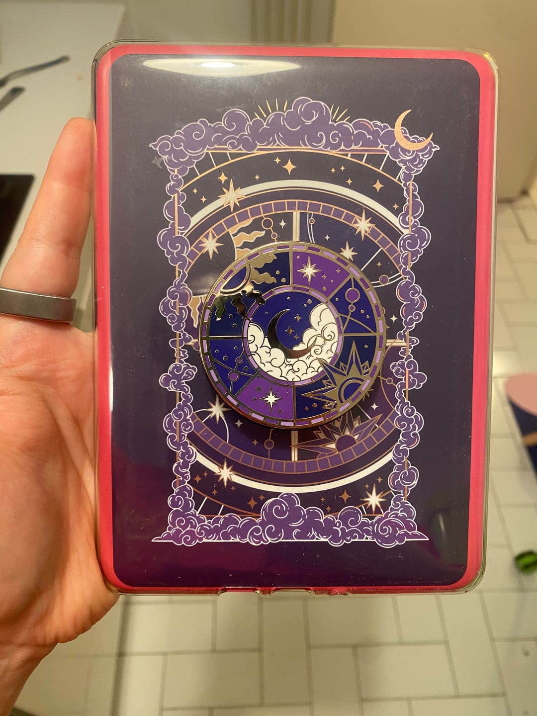 Customer photo review of Otherworldly Purple - Kindle Sticker Insert