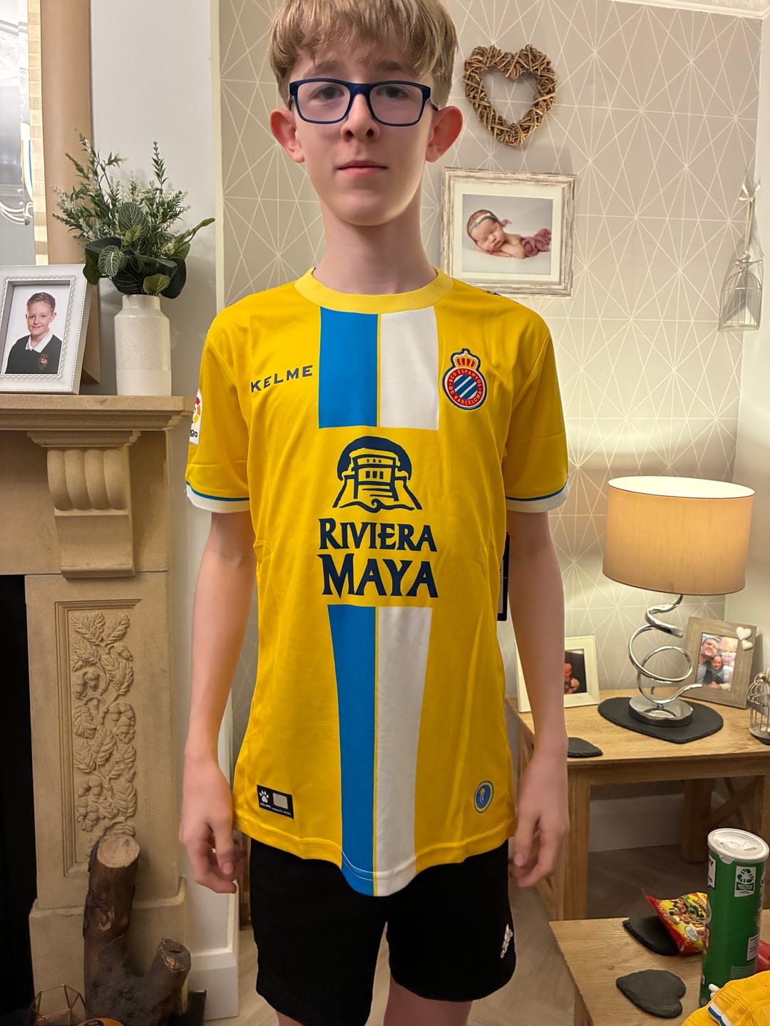 Customer photo review of Kid’s Mystery Football Shirt Box